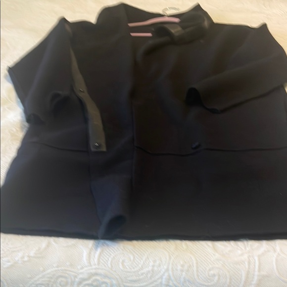 Black Eileen Fisher Wool Coat - Picture 4 of 12